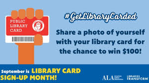 This year, wonder woman is the honorary chair, embarking on a new mission to champion the power of a library card. Library Card Sign Up Month 2019 Kidlit Tv