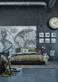 exposed concrete walls ideas inspiration industrial bedroom design concrete wall design wall decor bedroom