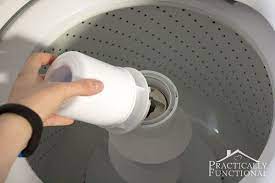 How To Clean A Top Loading Washing Machine With Vinegar And Bleach Practically Functional Clean Washing Machine Cleaning Hacks House Cleaning Tips
