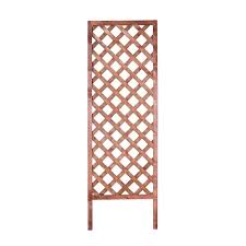 Outdoor Essentials 72 In Wood Diamond Lattice Trellis 352779 The Home Depot Wooden Trellis Lattice Trellis Lattice Wall