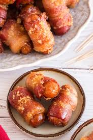 (small sausage) place all the wrapped smokies in a single layer in a baking dish. Bacon Wrapped Little Smokies Recipe Amanda S Cookin
