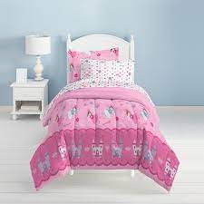 These can also be used at hotels. Dream Factory Magical Princess 4 Piece Toddler Bed Set