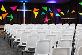 Hope Community Church Hope Community Church In Burpengary Moreton Bay Installed Alloyfold Trilogy Church Chai Auditorium Chairs Church Building Design Chair