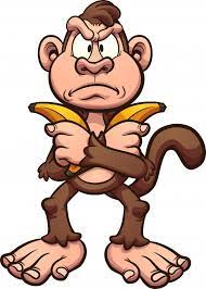 Monkey Holding Bananas Cartoon Monkey Monkey And Banana Angry Cartoon