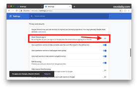 How To Disable Chrome Sign In To Google Google Sign In Disability Signs