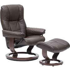 Stressless Medium Mayfair Chair And Ottoman Paloma Chocolate 2 595 00 Sillones Sillon Reclinable De Cuero Sillon Relax