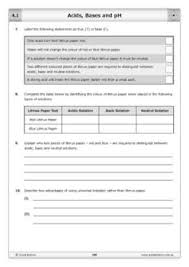 Using k a or pk a to calculate h+ and/or ph; Acids Bases And Ph Worksheet By Good Science Worksheets Tpt