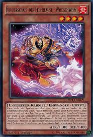 이 카드명의 ①②의 효과는 각각 1턴에 1번밖에 사용할 수 없다. Bruderschaft Der Feuerfaust Wildschwein Mega Tin 2014 Mega Tins Einzelkarten Yu Gi Oh Mawo Cards