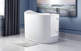 These safety accessories include handle grips, grab bars, safety rails, shower seats, transfer benches, hair washing trays, commodes and much more. áˆ Aquatica Baby Boomer 2 Freestanding Solid Surface Walk In Bathtub Buy Online Best Prices