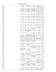 Weta Uk Printable Schedule