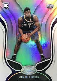 Collectors looking for cards featuring zion williamson in his duke blue devils jersey will find his cards in panini's 2019 collegiate basketball programs including contenders draft picks, prizm draft picks and flawless collegiate. Zion Williamson Rookie Card Guide Checklist And Other Early Cards