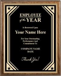 Employee of the year nomination form. Corporate Plaques Employee Of The Year Recognition Plaque