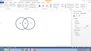 Cara Membuat Diagram Venn Di Microsoft Word 2013 Youtube