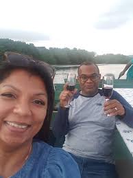 Beautiful couple Rachael and Sheldon Griffith and their three awesome  children had a splendid Sunset Dinner Tour yesterday. They were mesmerized  by the magnificence of the Winston Nanan Caroni Bird Sanctuary as