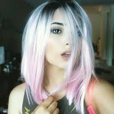Died Hair White Ombre Hair Brown Ombre Hair Color Hair Styles