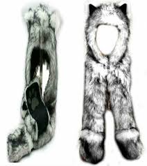 678x525 white anime wolf drawing drawing inspiration and ideas. White Wolf Anime Faux Animal Hood Hoods Mittens Gloves Scarf Spirit Paws Ears For Sale Online Ebay