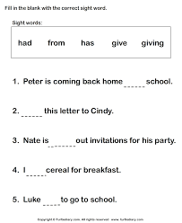 Your student will answer this question as he completes each sentence with the correct collective noun. Fill In The Blanks Using Sight Words Turtlediary Com Sight Word Worksheets Sight Words Kindergarten Addition Worksheets