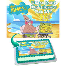 Spongebob said it had something to do with t. Spongebob Squarepants Edible Cake Topper
