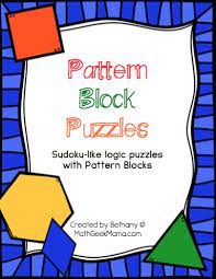 Another good activity is the pattern block puzzle. Pattern Block Puzzles Free