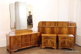 This great furniture collection from greenleaf will complete your house in no time! A Four Piece Walnut Art Deco Bedroom Suite Circa 1930s 40s Tables Side And Serving Furniture