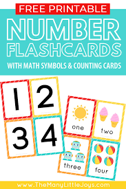It is used for revising vocabulary and provides thousands of flash cards that. Free Printable Number Flashcards Counting Cards The Many Little Joys