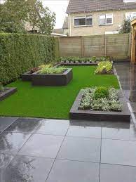 There is a narrow walkway around the pond. 47 Rectangle Backyard Landscape Ideas Inspirational 28 Small Backyard Landscaping Backyard Vegetable Gardens Backyard Landscaping