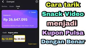 Seperti halnya bagaimana cara menukar pulsa menjadi uang atau rupiah. Cara Tarik Saldo Snack Video Ke Pulsa Terbaru Aplikasi Snack Video Penghasil Uang Tercepat 2021 Youtube