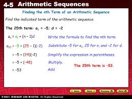 Is an arithmetic sequence in which the common difference is d =2. Ppt Sequence Term Arithmetic Sequence Common Difference Powerpoint Presentation Id 4996150