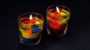 Diy Colorful Gel Candles Making Diwali Decoration Ideas Gel Candles Candle Making Diy Floating Candles
