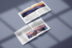 Download Square Catalogue Mockup Set In Stationery Mockups On Yellow Images Creative Store PSD Mockup Templates