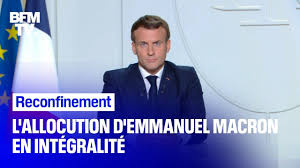 Un conseil de défense sanitaire s'y tiendra exceptionnellement. Reconfinement L Allocution D Emmanuel Macron En Integralite Youtube