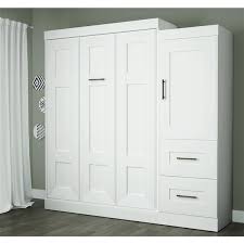 Modulable, fixe ou convertible, la banquette de style classique, vintage, ethnique ou contemporain fera le bonheur de tous les salons ! Lit Escamotable A 2 Places Avec Rangement Et Tiroirs Edge De Bestar Blanc 70894 17 Rona