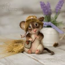 Nadel Gefilzte Braun Country Maus Von Natalyartwool Auf Etsy Filztiere