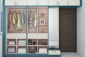 A double bed design crafted out of wood is an excellent furniture piece for the master bedroom or the guest room. Walk In Wardrobe Design Best Wardrobe Design Ideas Bangalore