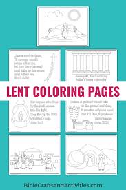 I use it as a photo album for little children with very little detail because they might misunderstand our lord enduring the. Free Lent Coloring Pages 2021 Bible Crafts And Activities