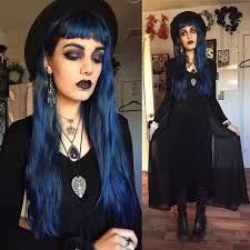 Unfollow goth hair clip to stop getting updates on your ebay feed. Goth Girl Love Her Blue Black Hair And Her Outfit Goth Hair Goth Girls Goth Fashion