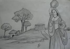 Image Result For Village Woman Sketch Sketch Painting Abstract Pencil Drawings Drawings Select from premium village woman of the highest quality.