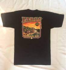 Men S Sz L Fargo North Dakota Vintage Harley Davidson Black Stagecoach Crest By Salvajevint Harley Davidson T Shirts Fargo North Dakota Vintage Harley Davidson