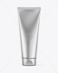 Metallic Cosmetic Tube Mockup In Tube Mockups On Yellow Images Object Mockups