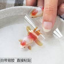 Blue Gold Fish Sticker Film For 3d Resin Craft 3 Pieces Resin Crafts Diy Resin Crafts Diy Resin Art