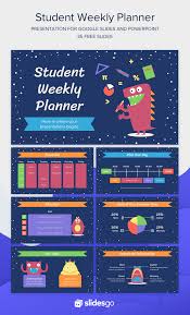 Prepare Your Weekly Classes And Activities With This Weekly Planner For Students Download This Student Weekly Planner Digital Student Planners Weekly Planner