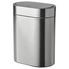 Brogrund Touch Top Trash Can Stainless Steel 1 Gallon Ikea In 2020 Trash Can Bathroom Accessories Ikea