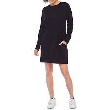 Jcpenney Cocktail Dresses Xersion Long Sleeve T Shirt Dresses Large Black Fall Cockt In 2020 T Shirt Dress Fall Wedding Guest Dress Long Sleeve Tshirt