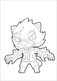 These animated colouring pages include series of stories around the main character or the protagonist. Brawl Stars Coloring Page Werewolf Leon Coloringbay