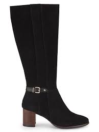 Saks Fifth Avenue Women's Kris Block Heel Ribbed Sock Boots