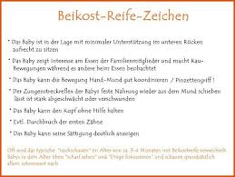 Grundsätzlich gilt, dass ab ca. Beikostreifezeichen Baby Feste Nahrung Beikost Baby