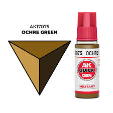 AK-Interactive: Quick Gen Acrylic Contrast - Ochre Green 18 ml
