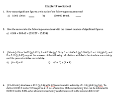 More lessons for gcse maths math worksheets. Solved Chapter 3 Worksheet 1 How Many Significant Figure Chegg Com