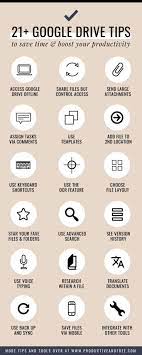 21 Google Drive Tips To Boost Productivity Productive And Free Google Drive Tips Google Drive Google Drive Activities