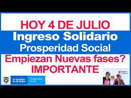 Continúa pagándose el ingreso solidario del mes de septiembre para los cerca de tres millones de hogares beneficiados en el país. Hoy 4 De Julio Ingreso Solidario Prosperidad Social Empiezan Nuevas Fases Importante Escuche Youtube 4 De Julio Socialismo Youtube